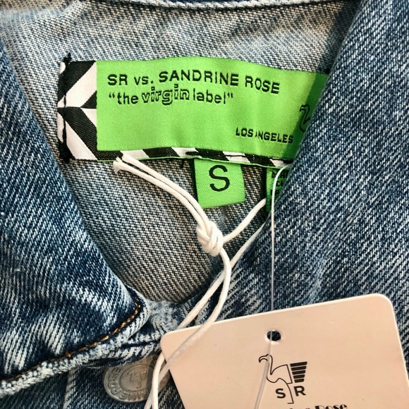 Free People X Sandrine Rose Oversized Denim Jacket In Indigo. NWT! Sz S & M - Picture 9 of 11